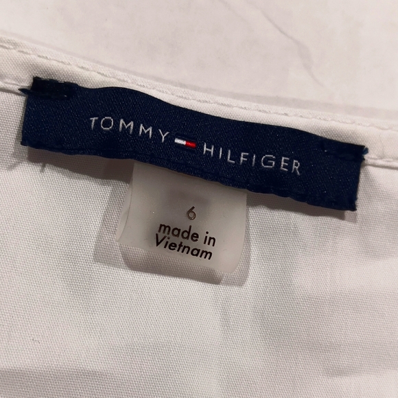 Tommy Hilfiger Women's (Size 6) White & Black Sleeveless Midi Wrap Dress (NWT) - Picture 5 of 15